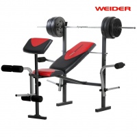 Скамья со стойкой и грифом с дисками WEIDER PRO 256